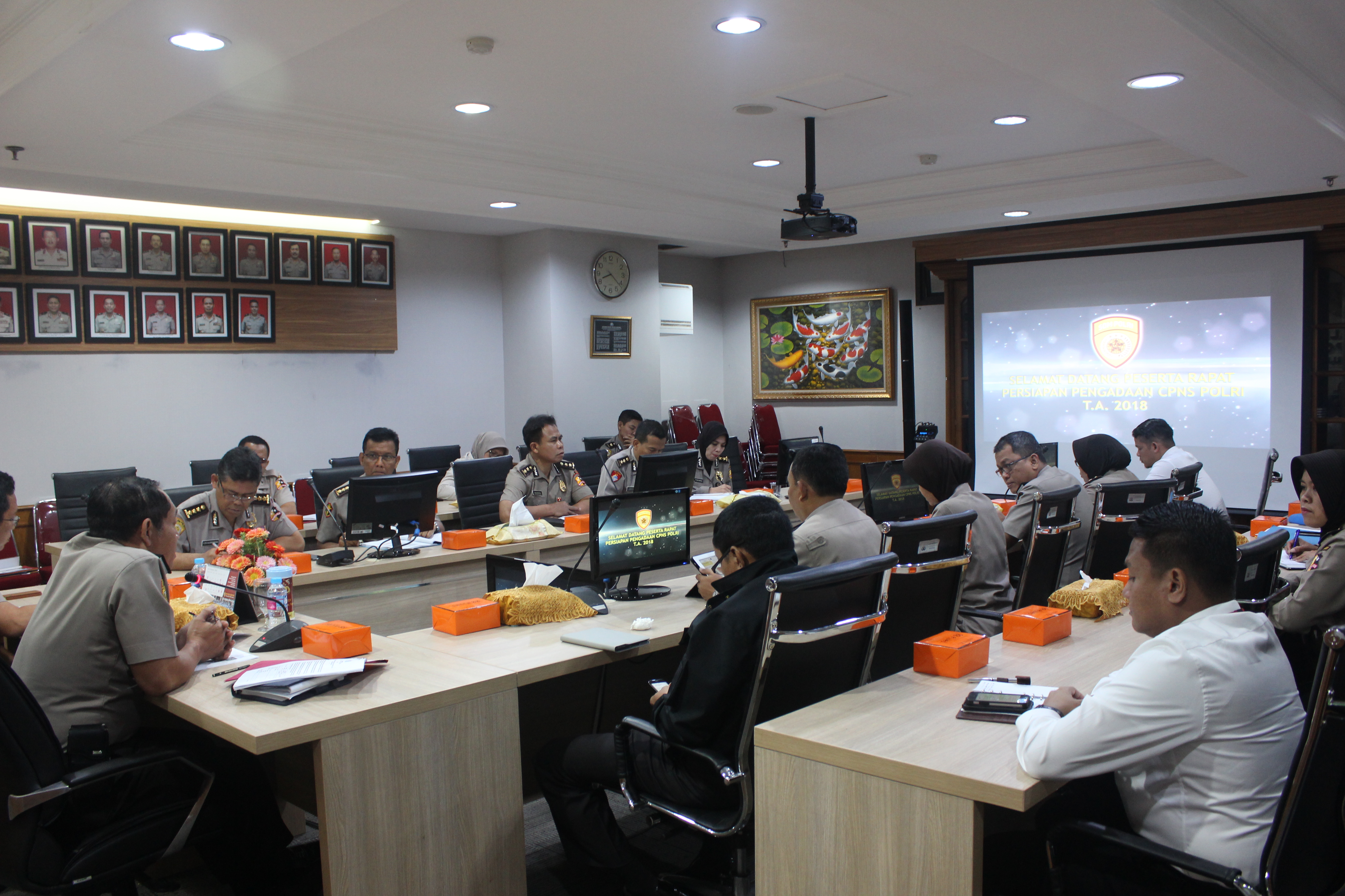 Rapat persiapan pengadaan CPNS Polri